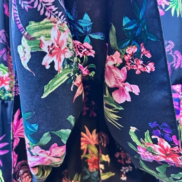 INC International Concepts Floral Tiered Maxi Dress Womens Small Resort Beach - Picture 8 of 14